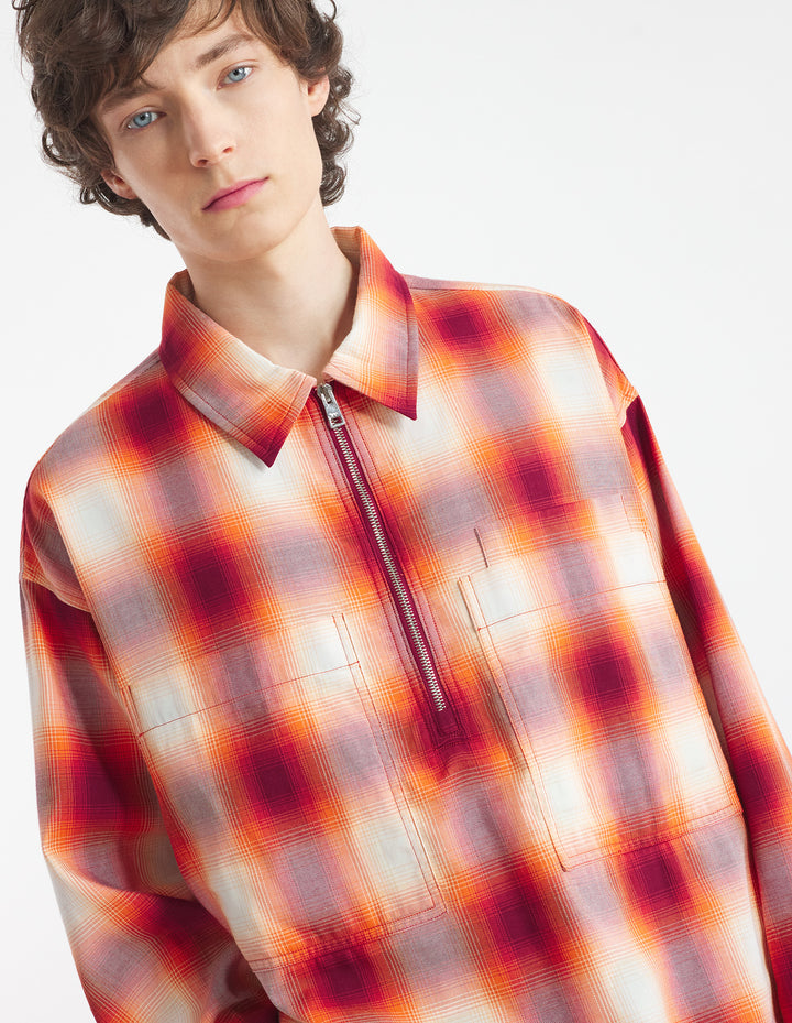 POPOVER ZIPPED SHIRT