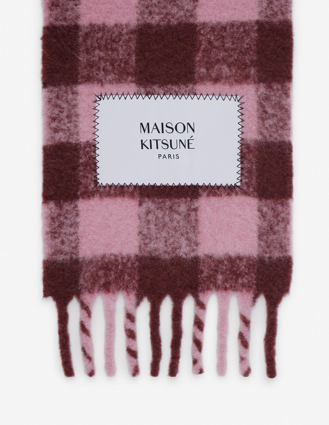 CHECK BRUSHED SCARF