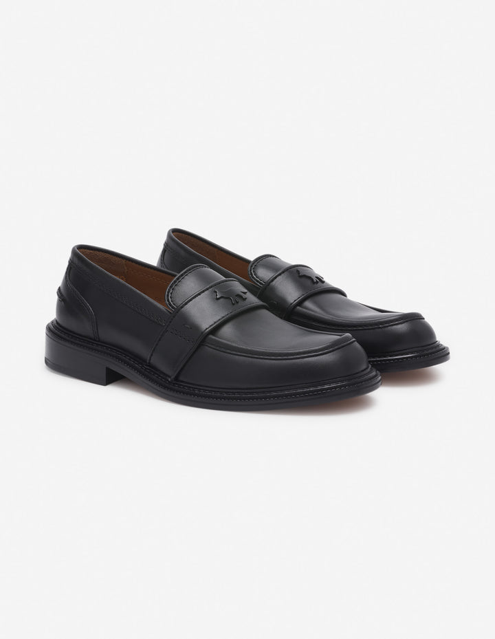 LEATHER LOAFERS BLACK