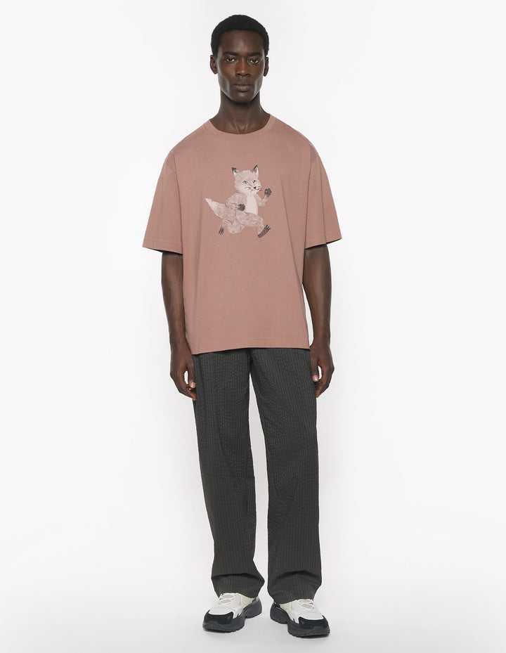 SPEEDY FOX PRINT OVERSIZE TEE-SHIRT