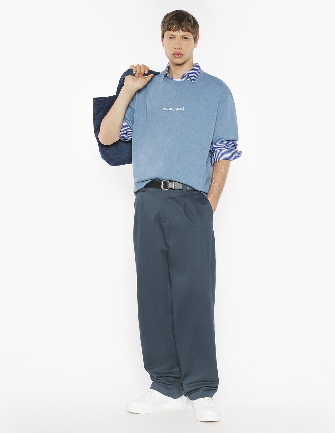 MAISON KITSUNÉ LINE HANDWRITING OVERSIZE TEE-SHIRT