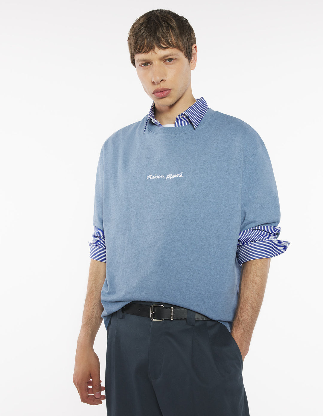 MAISON KITSUNÉ LINE HANDWRITING OVERSIZE TEE-SHIRT