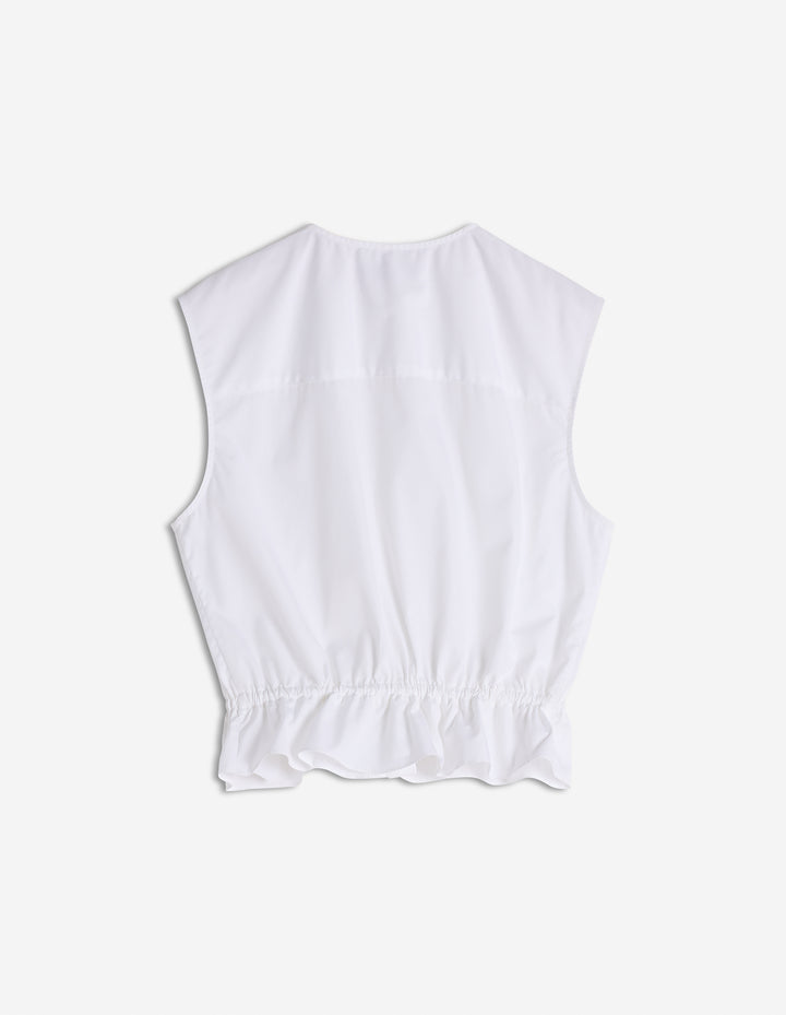 CRAFTED EMBROIDERY SLEEVELESS TOP