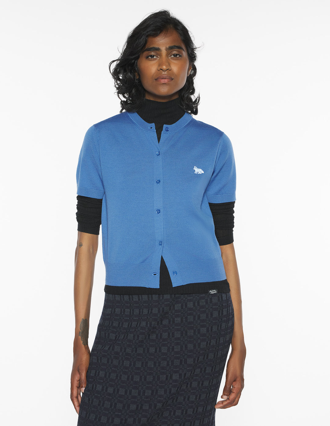 BABY FOX FINE MERINO SHORT SLEEVE CARDIGAN
