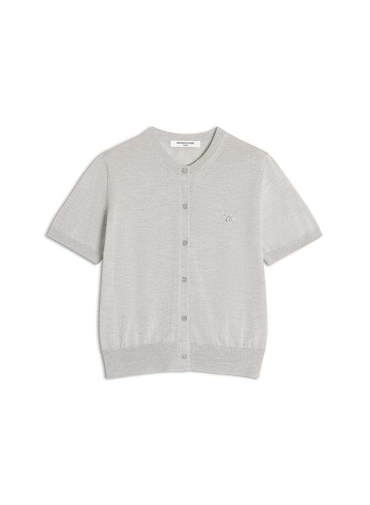 BABY FOX FINE MERINO SHORT SLEEVE CARDIGAN