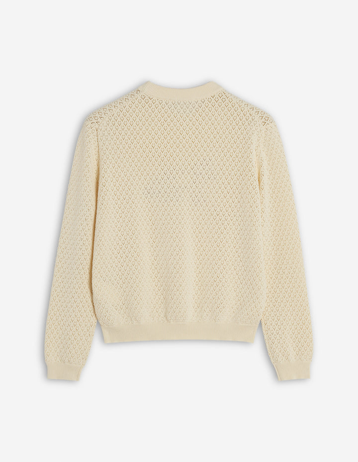 BABY FOX EMBROIDERY LACE JUMPER