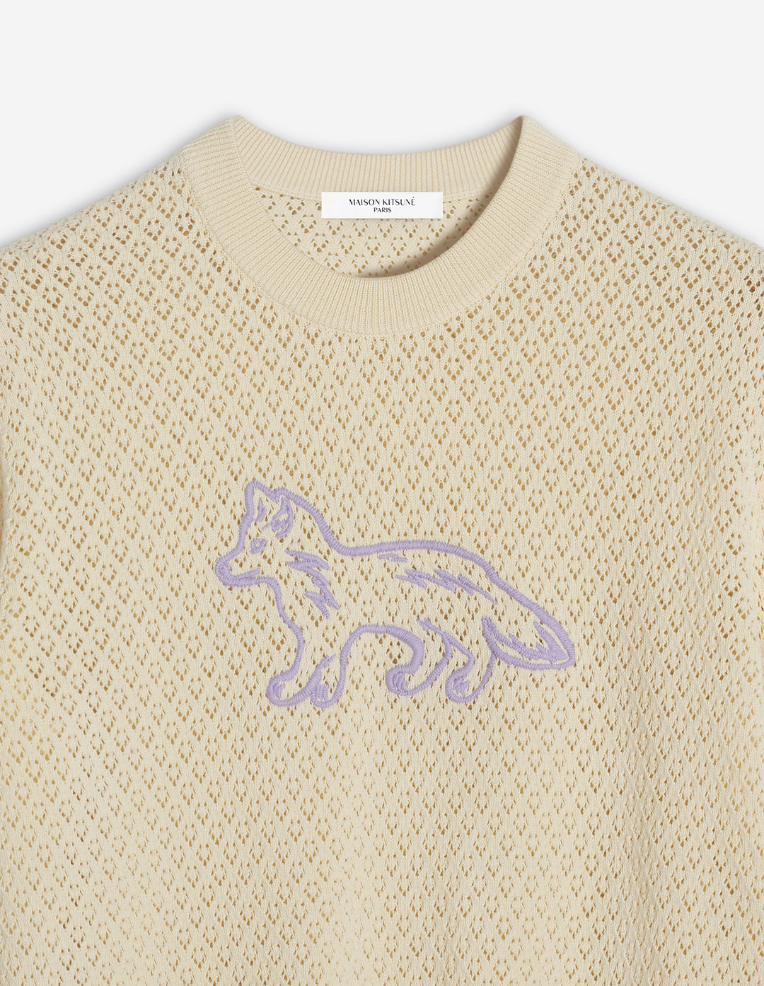 BABY FOX EMBROIDERY LACE JUMPER
