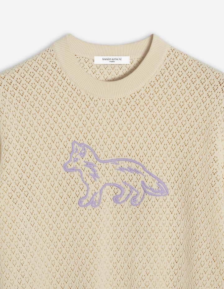 BABY FOX EMBROIDERY LACE JUMPER
