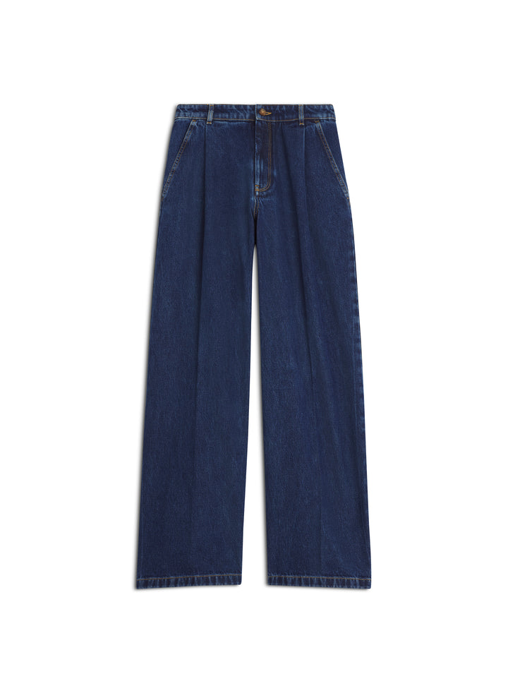 PLEATED JEANS