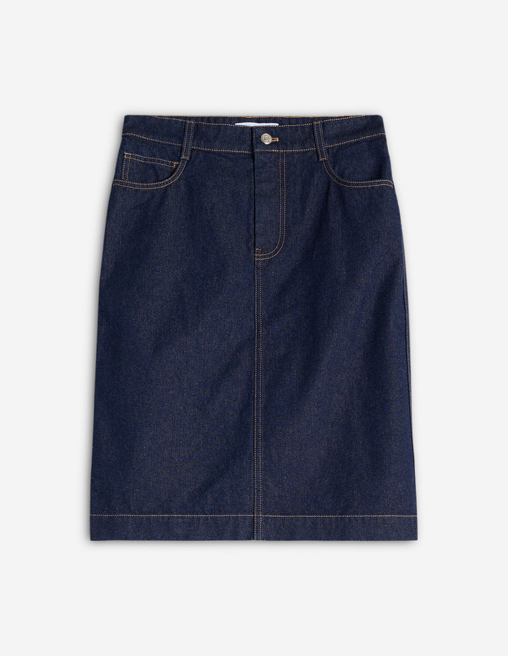STRAIGHT DENIM SKIRT