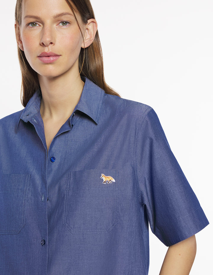 DOUBLE POCKET SHIRT DRESS