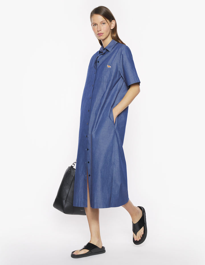 DOUBLE POCKET SHIRT DRESS
