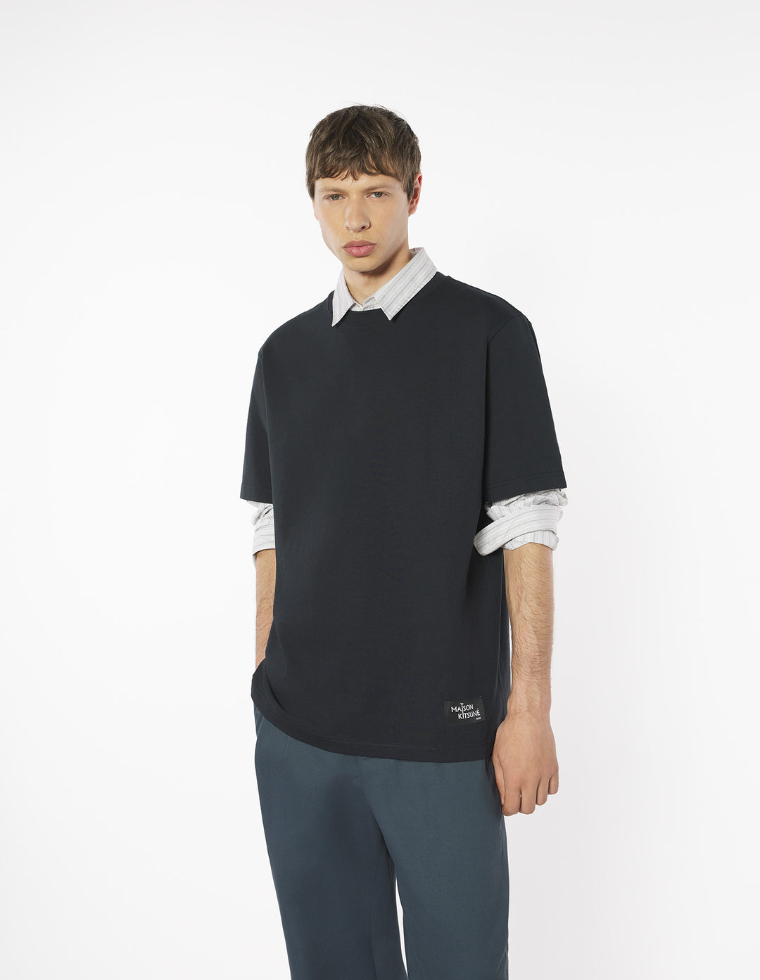 MAISON KITSUNÉ CROSSWORD COMFORT TEE-SHIRT
