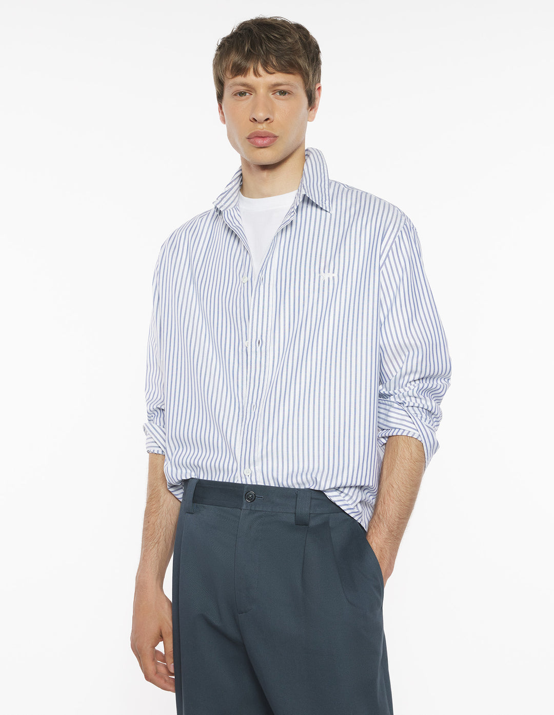 PROFILE FOX BUTTON DOWN SHIRT