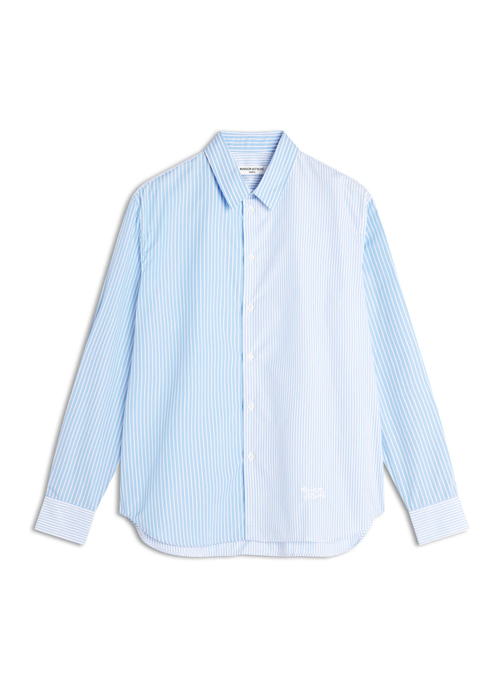 MAISON KITSUNÉ HANDWRITING PATCHWORK SHIRT