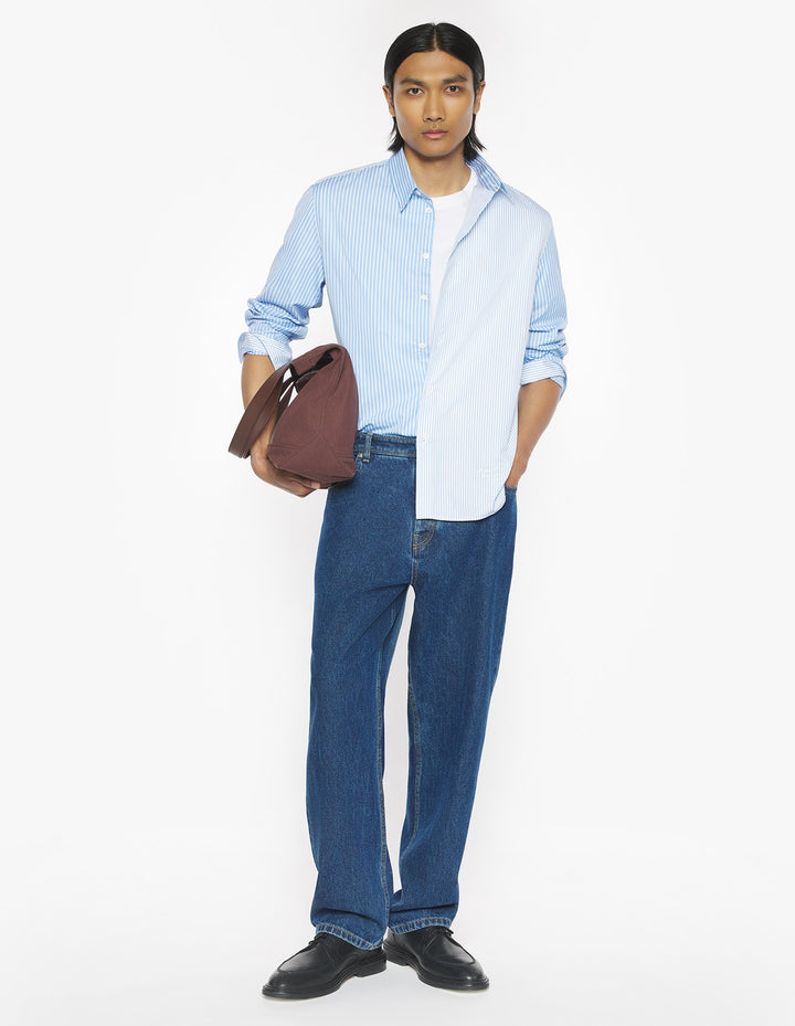 MAISON KITSUNÉ HANDWRITING PATCHWORK SHIRT