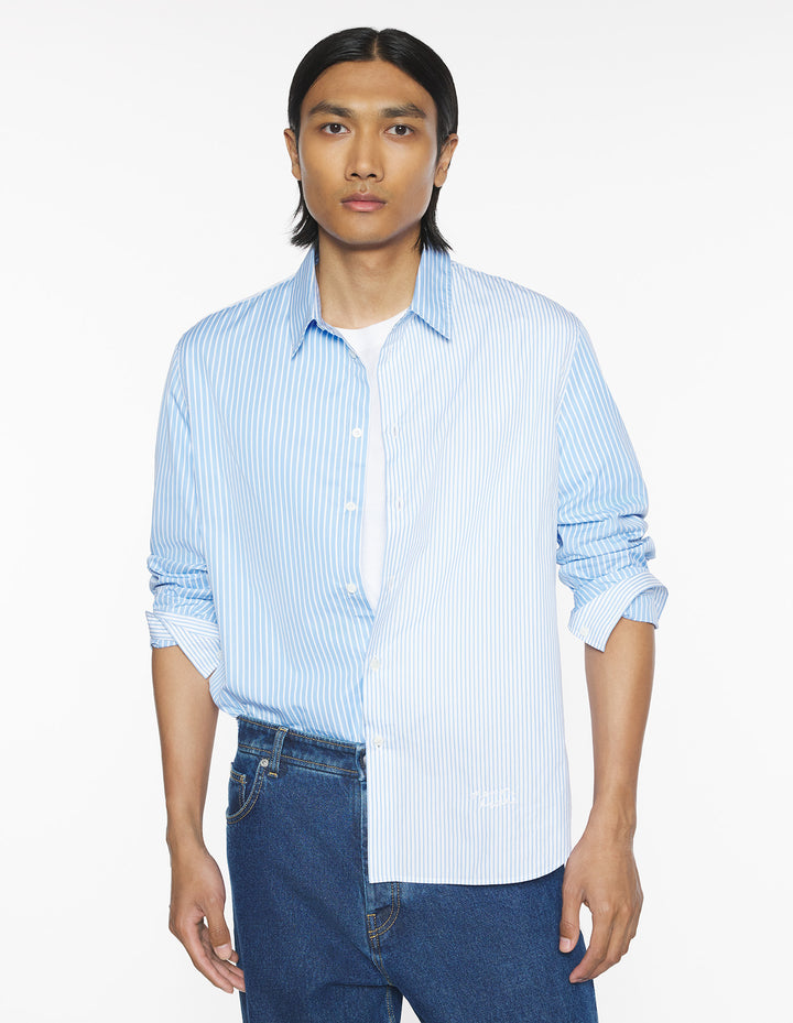 MAISON KITSUNÉ HANDWRITING PATCHWORK SHIRT