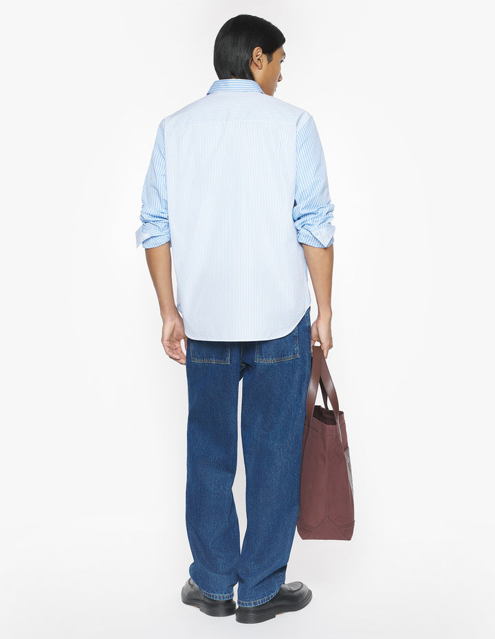 MAISON KITSUNÉ HANDWRITING PATCHWORK SHIRT