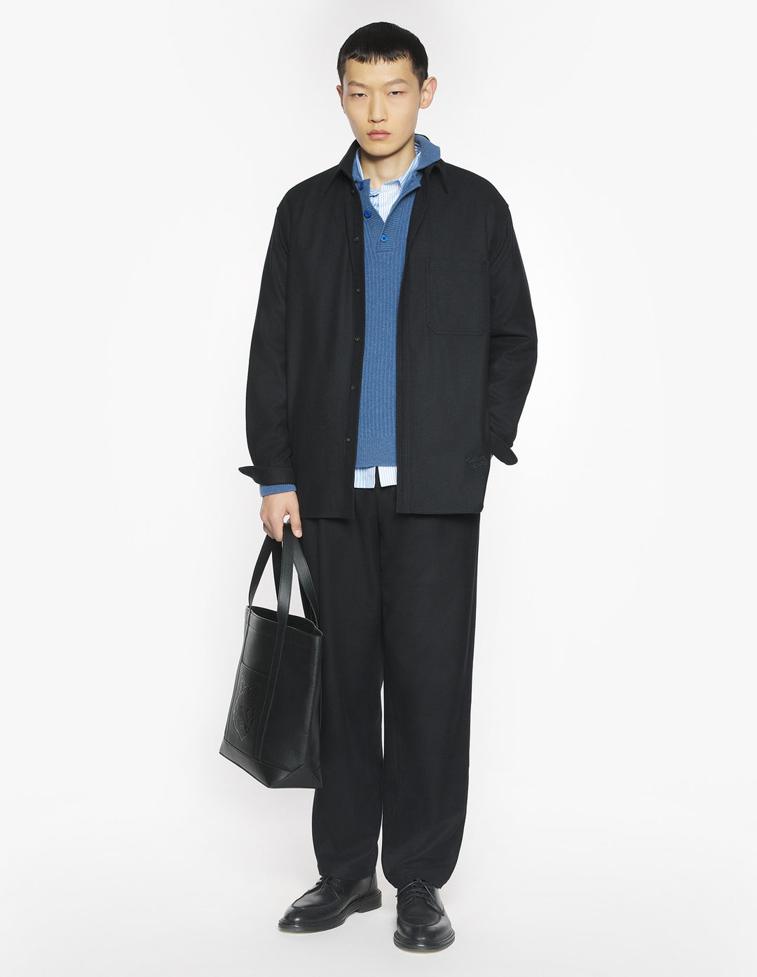 MAISON KITSUNÉ HANDWRITING OVERSIZED SHIRT