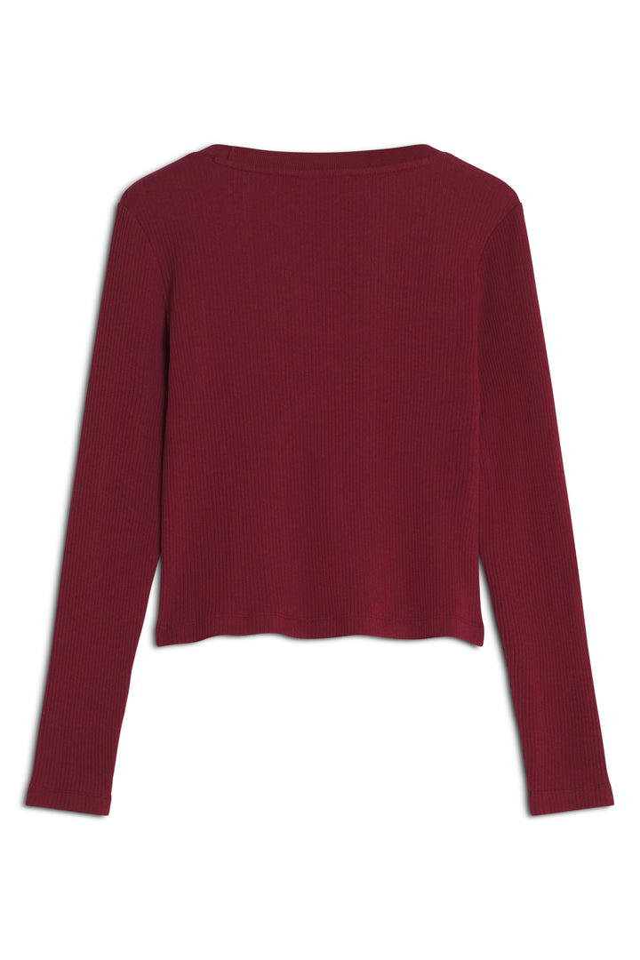 RIBBED BABY FOX LONG SLEEVE TEE-SHIRT