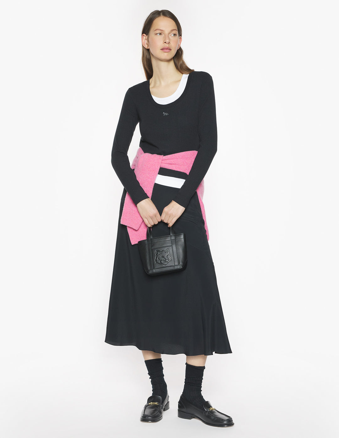 RIBBED BABY FOX LONG SLEEVE TEE-SHIRT