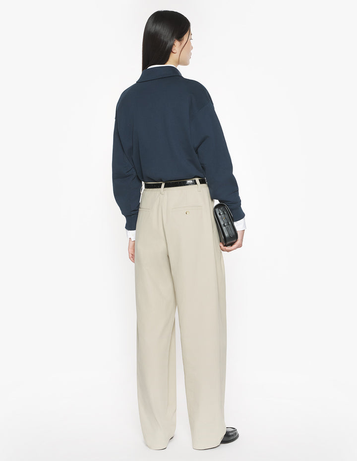 BABY FOX CROPPED POLO SWEATSHIRT