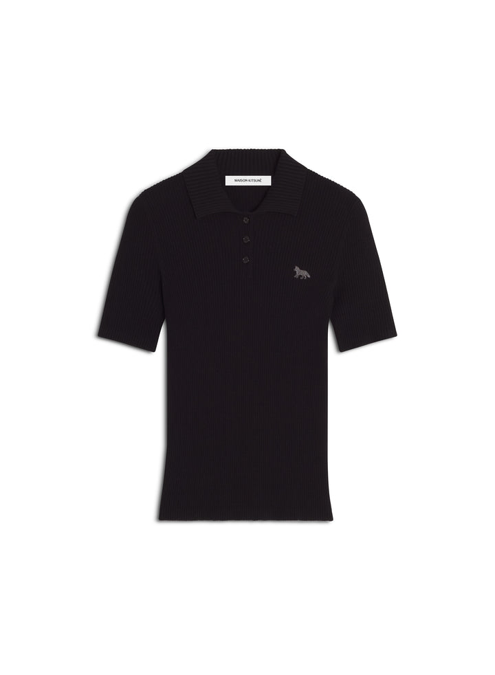 BABY FOX FINE RIB WOOL POLO