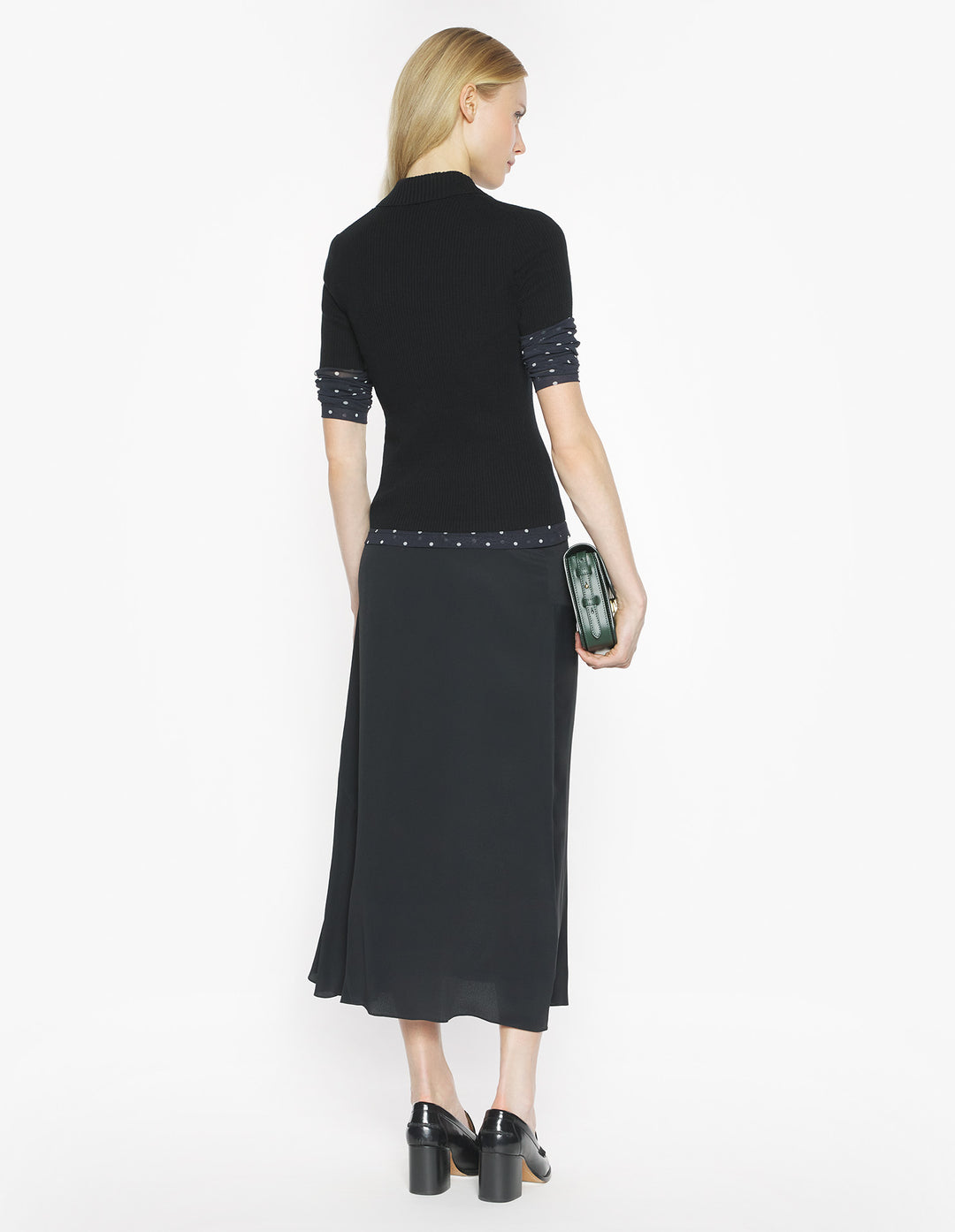 BABY FOX FINE RIB WOOL POLO