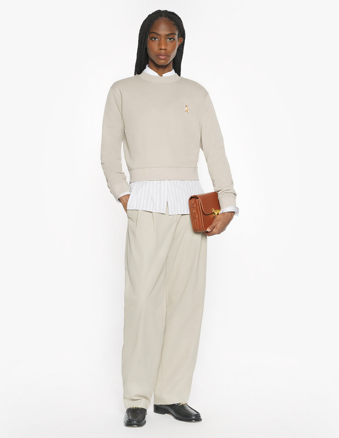 LADY FOX CROPPED SWEATSHIRT
