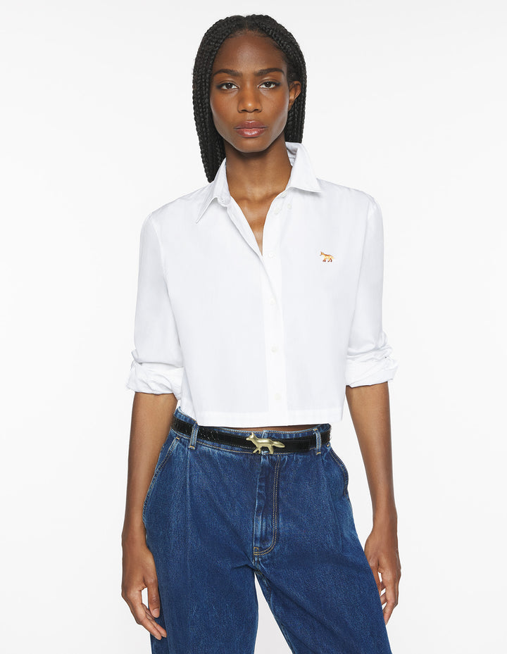 BABY FOX CROPPED SHIRT