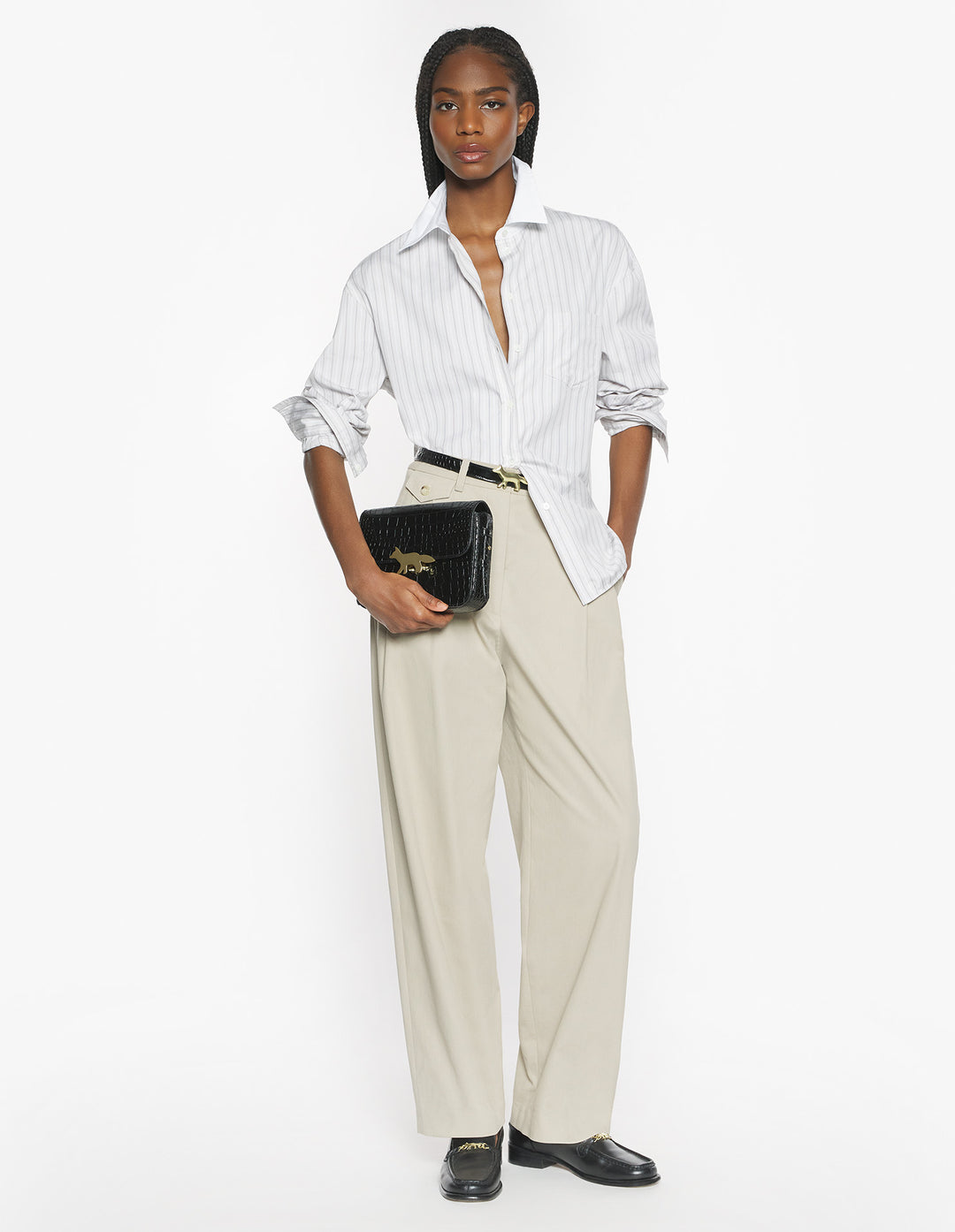 MAISON KITSUNÉ HANDWRITING BOYFRIEND SHIRT