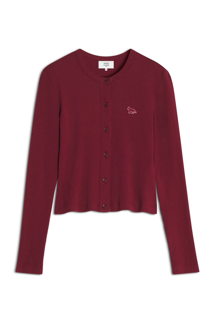 RIBBED BABY FOX CARDIGAN