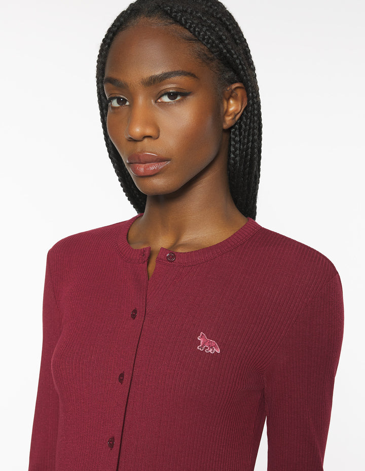 RIBBED BABY FOX CARDIGAN