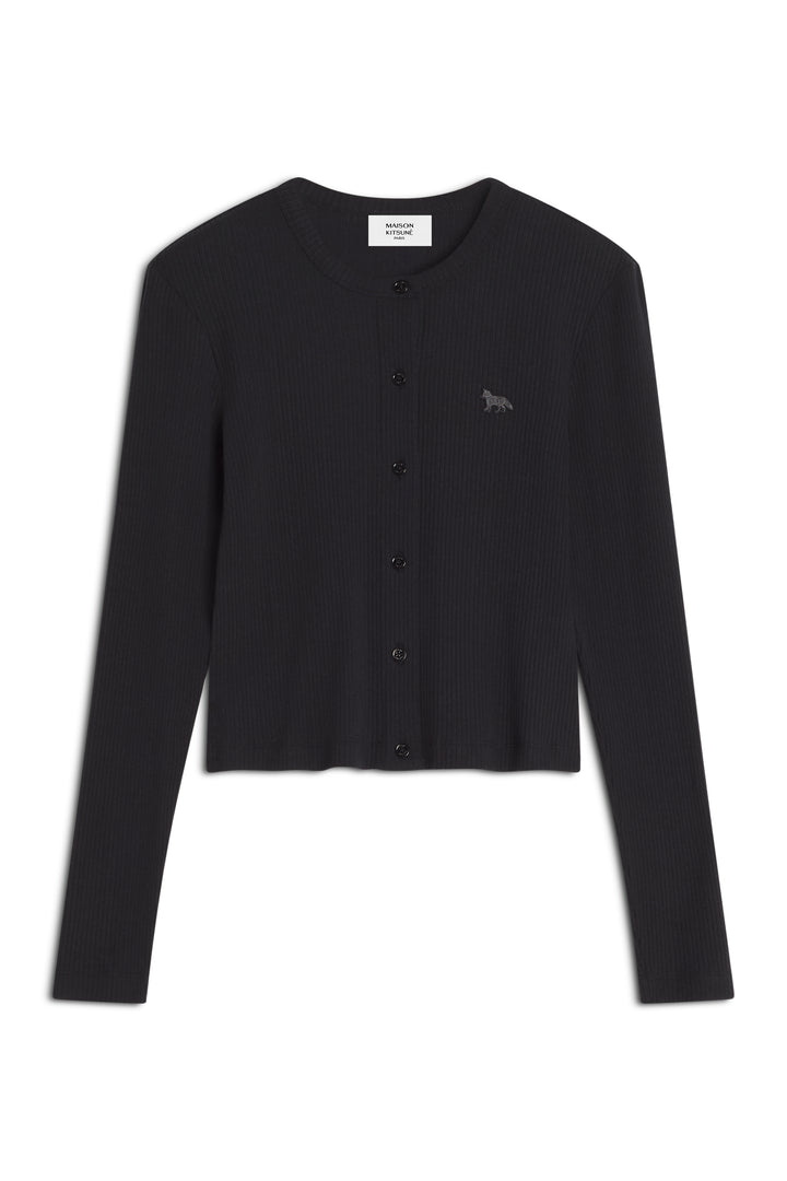 RIBBED BABY FOX CARDIGAN