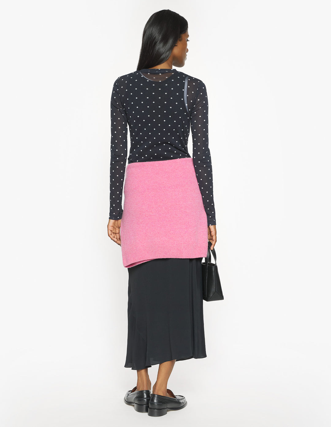 POLKA DOT FOX MESH TOP