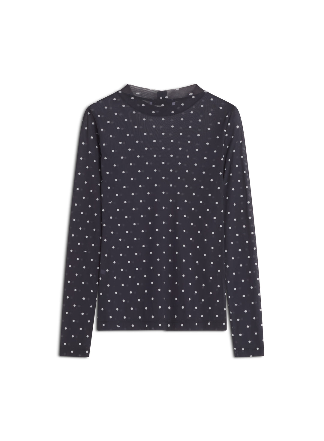 POLKA DOT FOX MESH TOP