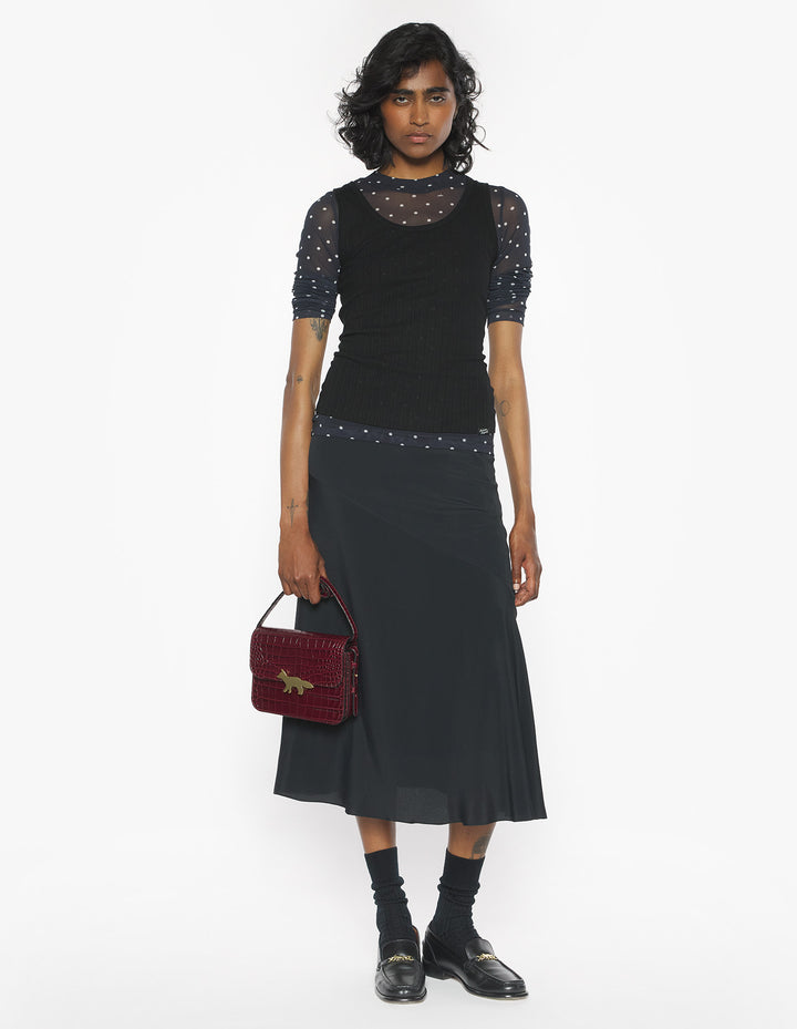 MAISON KITSUNÉ HANDWRITING RIBBED TANK TOP