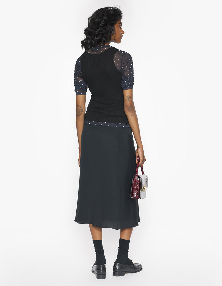 MAISON KITSUNÉ HANDWRITING RIBBED TANK TOP