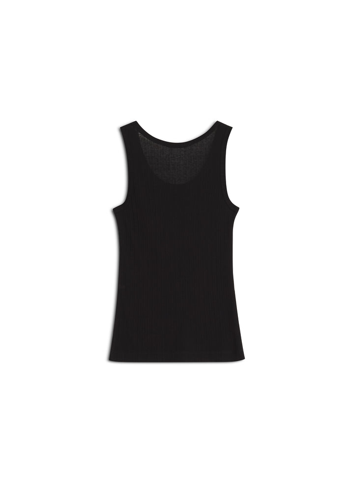 MAISON KITSUNÉ HANDWRITING RIBBED TANK TOP