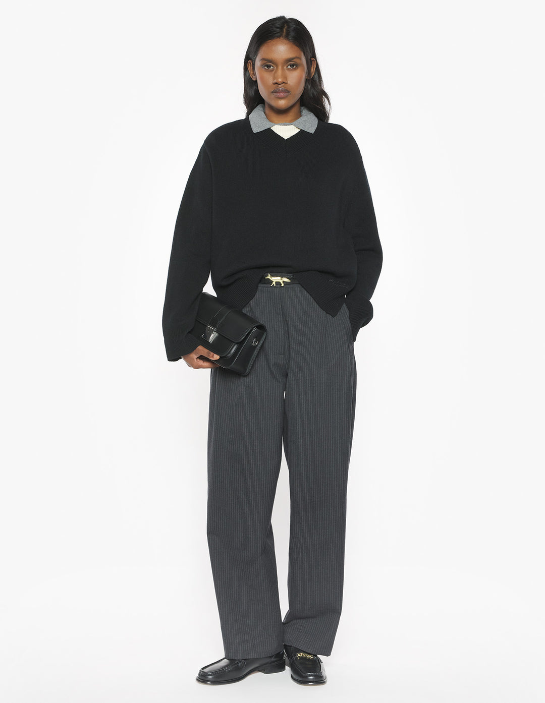 MERINO WOOL COMFORT V-NECK JUMPER