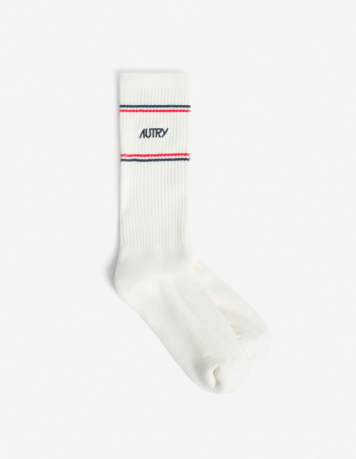 MAISON KITSUNÉ x AUTRY SPORTY SOCKS WHITE