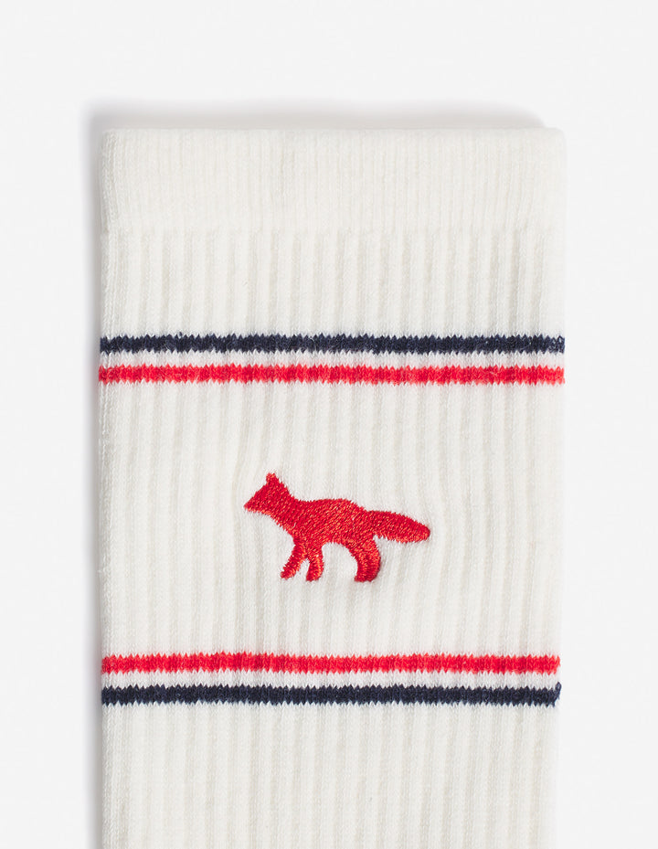 MAISON KITSUNÉ x AUTRY SPORTY SOCKS WHITE