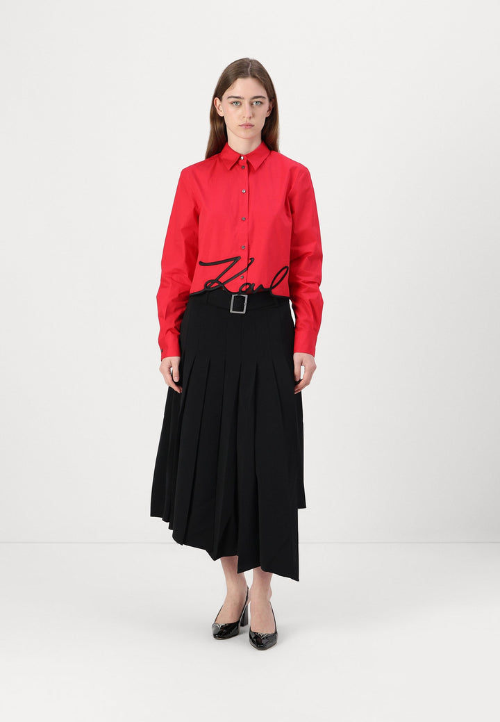 CROPPED KARL SIGNATURE SHIRT