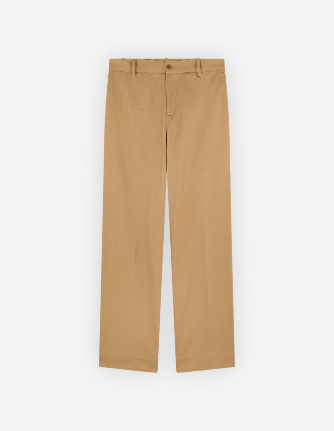 WIDE LEG CHINO PANTS IN COTTON WITH LOGO HANDWRITING