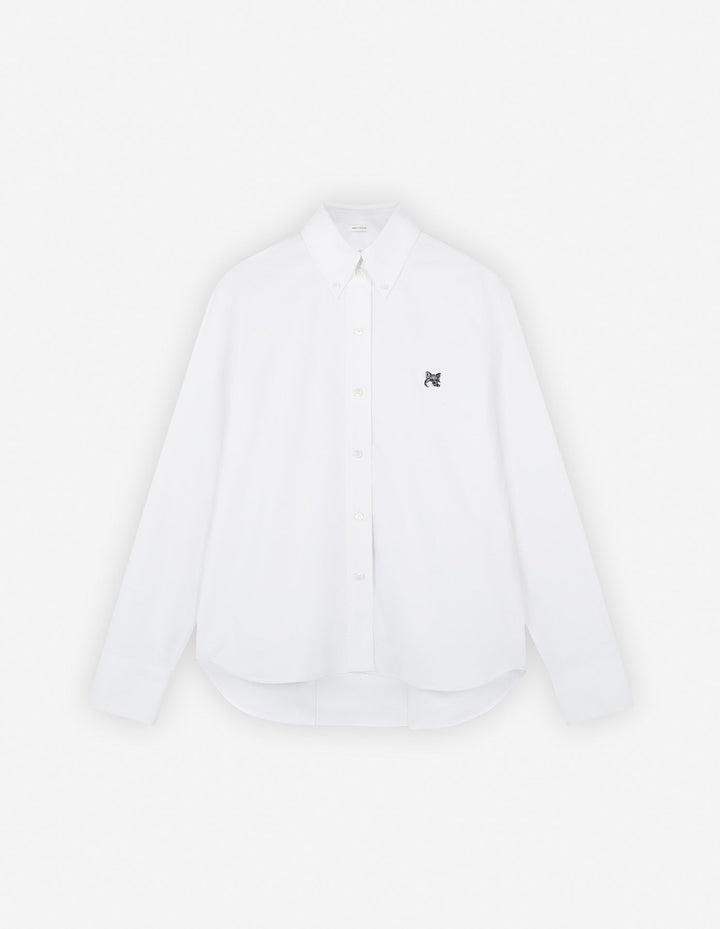 BUTTON DOWN CLASSIC SHIRT WITH GREY FOX HEAD PATCH