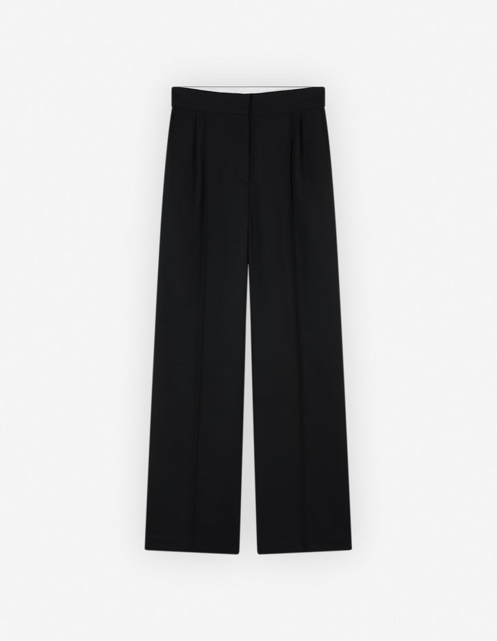 DOUBLE PLEAT PANTS IN COTTON GABARDINE