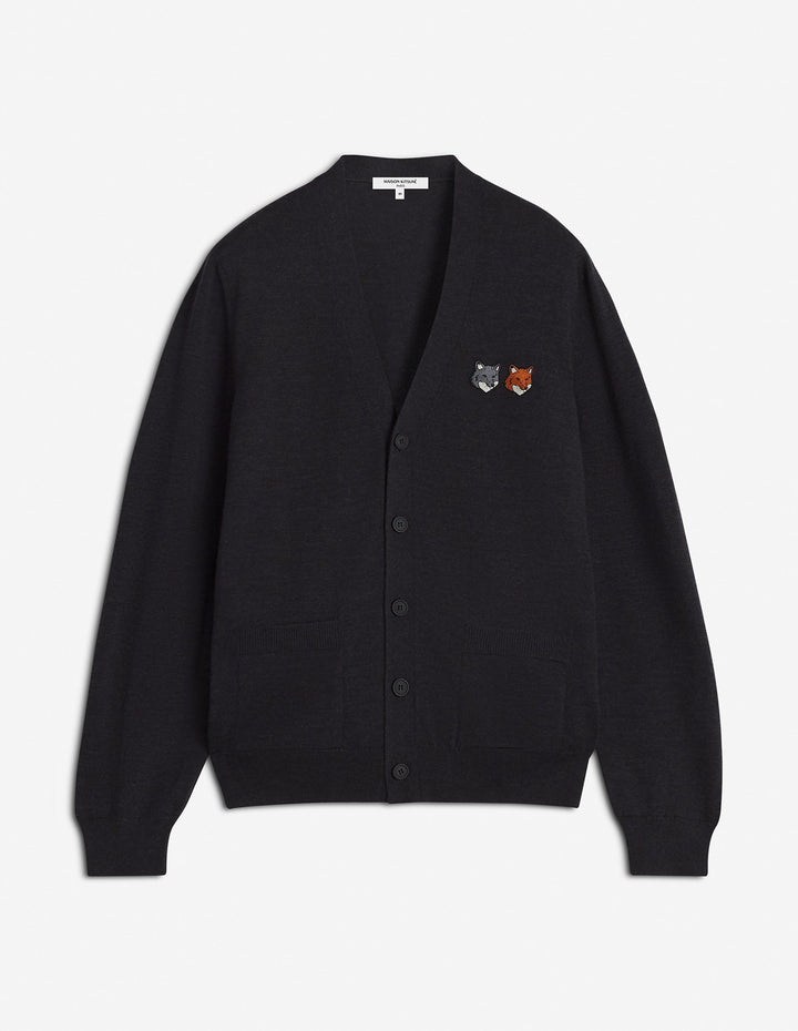 DOUBLE BOLD FOX HEAD PATCH REGULAR CARDIGAN