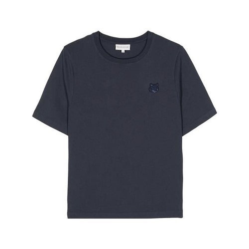 BOLD FOX HEAD PATCH COMFORT TEE SHIRT INK BLUE